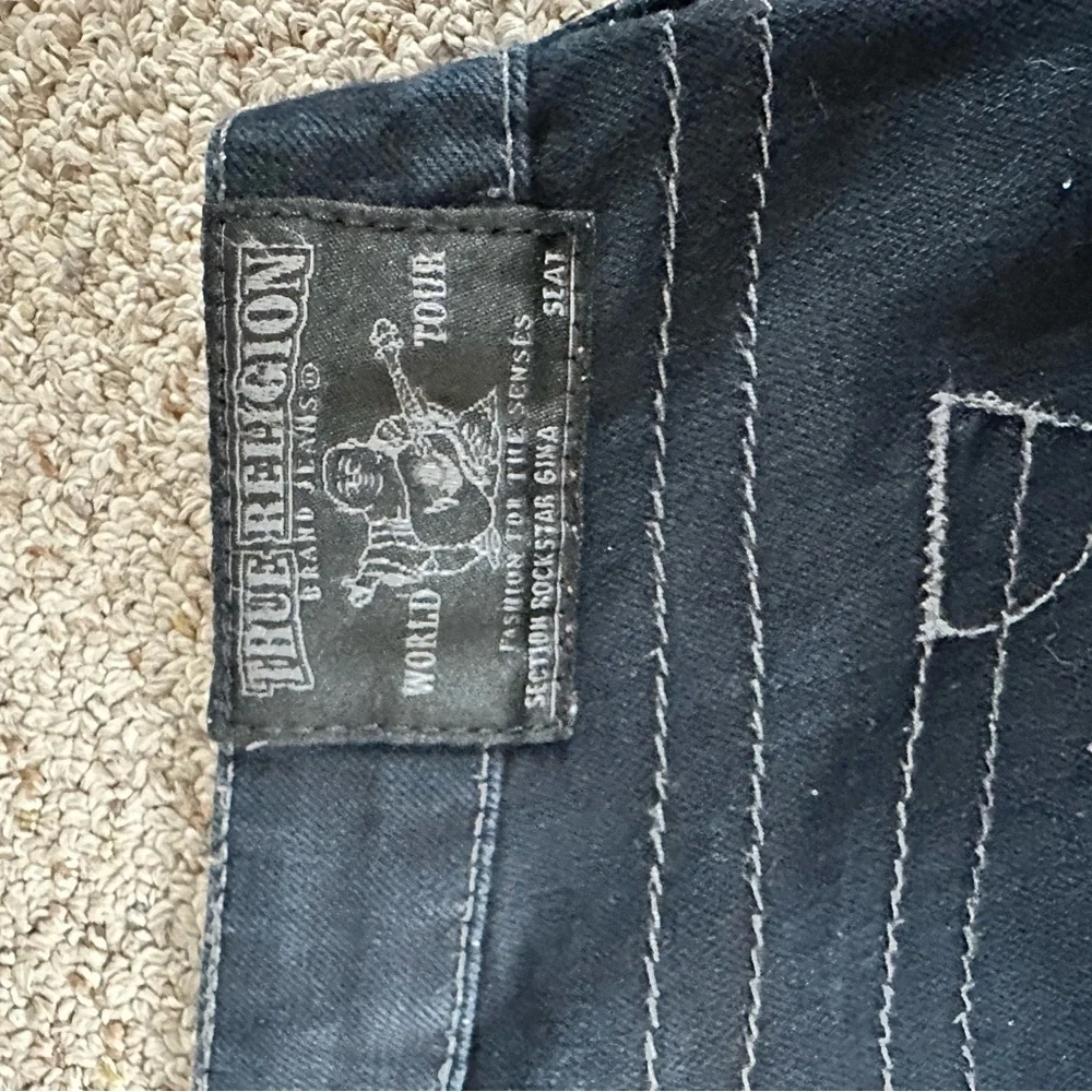 True Religion Black Jeans Size 31 Excellent Condition - Picture 9 of 12